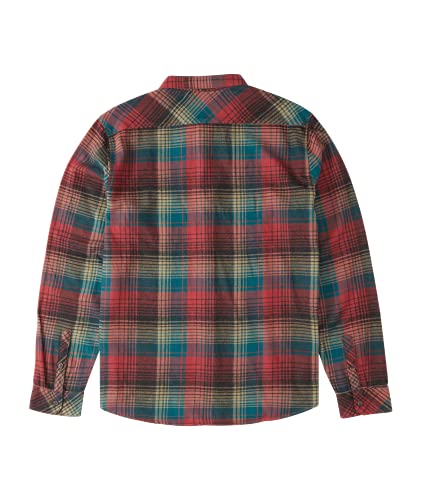 Billabong Men's Classic Long Sleeve Flannel Shirt, Oxblood Plaid, Large #TOP4