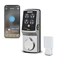 Lockly Secure Pro Smart Deadbolt, Wi-Fi Smart Lock, Keyless Entry with PIN?Genie® Keypad, 3D Biometric Fingerprint, Auto Lock, Rekeyable-Satin Nickel