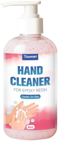 Teexpert Resin Remover Gel 8OZ Hand Cleaner For Epoxy Resin All-Natural Gentle & Moisturizing Hand Cleanser Ideal for Removing Uncured Resin Molds Tools