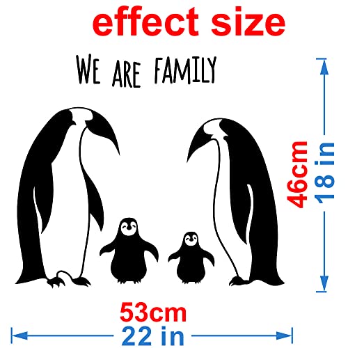 Vinilo Decorativo Pinguinos para Niños 22x18 pulgadas miniatura 2