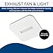 Broan-NuTone AE80LK Ventilation with LED CleanCover and Roomside Installation, ENERGY STAR Certified, 80 CFM, 0.7 Sones, White