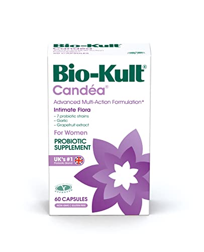 Bio-Kult Candea - 60 Capsules - Probiotic for Intimate Flora, Probiotic for Women, Probiotic for Men, with Garlic and Grapefruit Extract