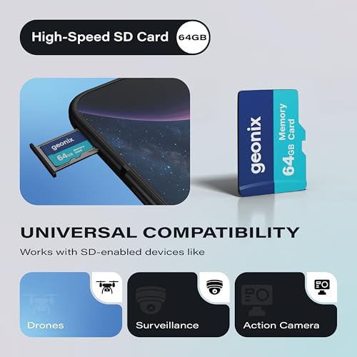Image of Geonix 64GB SD Card, Memory Card