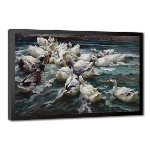 Impression sur toile Wild Hunt pour habiller un mur de bureau vide et triste
