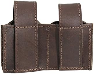 Barsony New Black Leather Revolver Double Speed Loader Pouch for .22 .38 .357 Revolvers