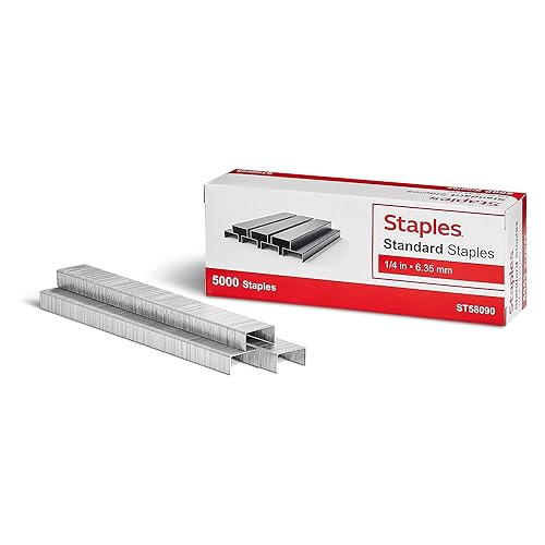 Staples Standard Staples, 1/4-inch Leg Length, 15000/Carton (ST58090-USVS)