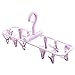 Groupcow 2 Pack Clip and Drip Hanger Portable Travel Hanger Drying Rack 12 Clips