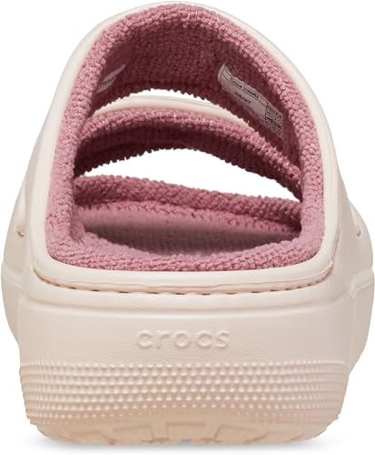 Image of Crocs Unisex Adult Classic Cozzzy Towel Sandals, Fuzzy Slippers and Slides