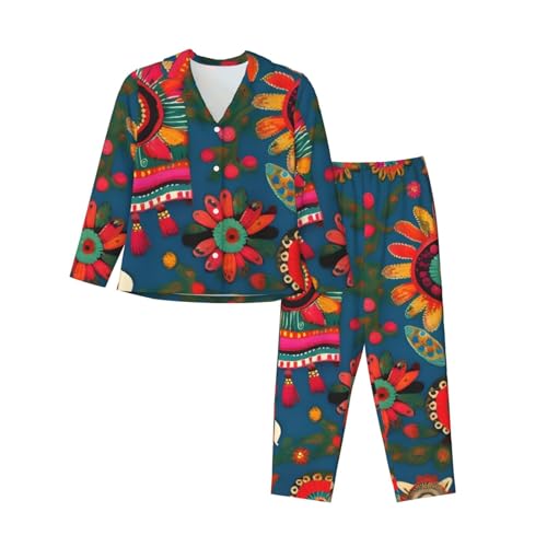 Pyjama bohème femme manches longues pour des soirées cocooning uniques
