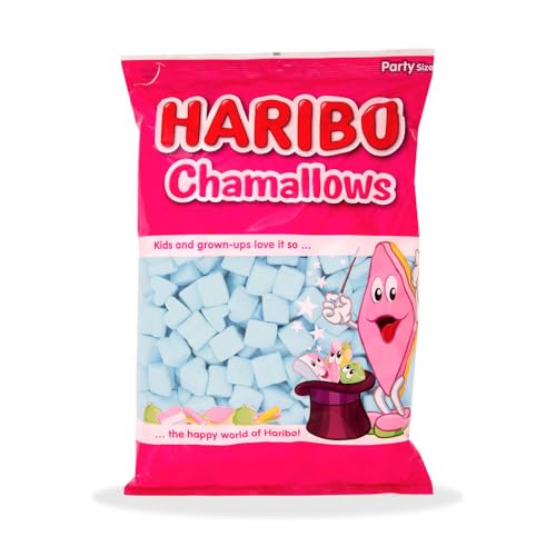 Haribo Chamallows Blue, Caramella Marshmallow a Forma di Cuore, Colore