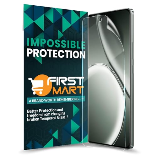 Image of FIRST MART TPU Screen Protector for Realme GT 6T / Realme GT 6 - Unbreakable Membrane Protection, Case Friendly Coverage, Bubble-Free, Edge to Edge Coverage [ 1 Pack]