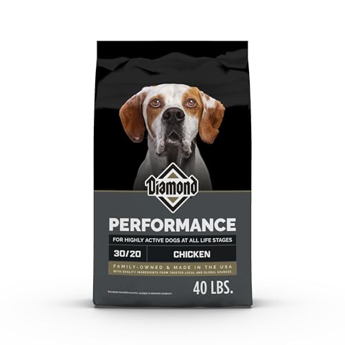 Diamond Performance All Life Stages Dry Dog Food 30/20 for Highly Active, Hard Working & Athletic Dogs 40lb Bag