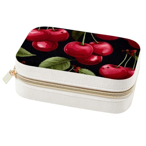 Boîte à bijoux de voyage cerise pour vos déplacements - 2