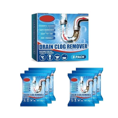 Polvo para destapar caños en 6 packs