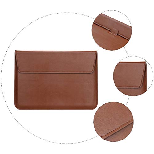 Lurrose Bolsa para Laptop Bolsa Capa Fina para Laptop Bolsa Ultrafina de Couro Pu de 13 Polegadas Mu