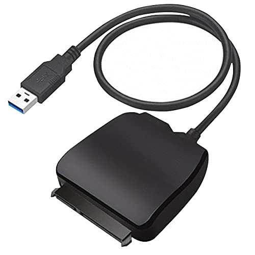 Hard Disk Adapter Cable, USB 3.0 SATA III Hard Disk Adapter Cable, USB 3.1 (10Gbps) Adapter Cable for 2.5-inch SATA SSD/HDD Drives, Supports SATA III (6Gb s)-USB Power Supply, (Black)