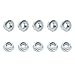 M6 x 1.0 6mm Stainless Steel Serrated Flange Nuts M6-1.0 Hex Flange Lock Nuts (10pcs)