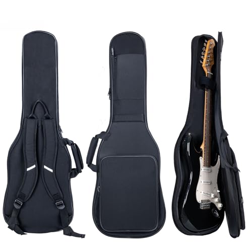 VEKTO - Bolsa acolchada para guitarra eléctrica con acolchado de 5 mm de grosor, funda suave impermeable...