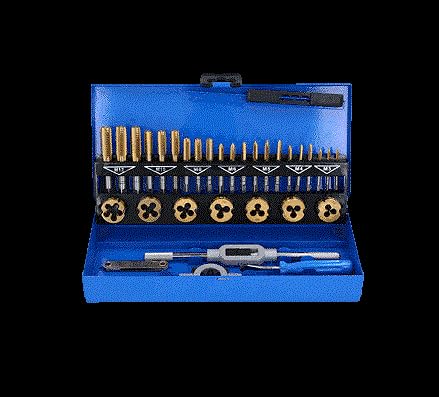 KS TOOLS TiN Gewindeschneidwerkzeug-Satz, 32-tlg