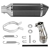 WATERWICH Motorcycle Muffler Compatible With...