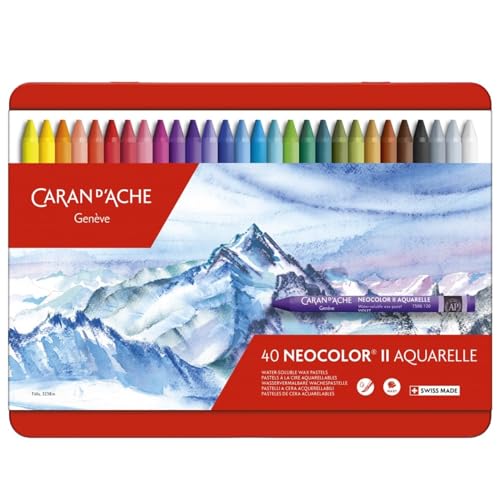 Caran D'Ache Neocolor 2 7500.34 Kredki, Wielokolorowy, 40 elementów