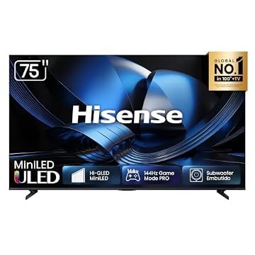 Hisense 75'' Smart TV 4K MiniLED 144Hz