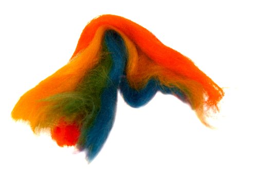 Preisvergleich Produktbild Spinnrad Filzwolle Märchenland multicolor