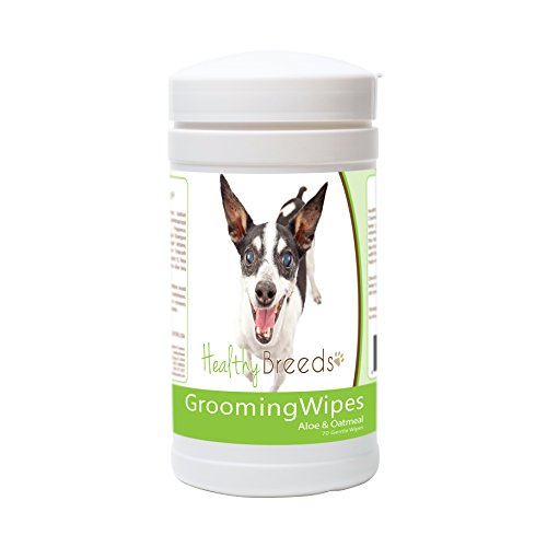 Healthy Breeds Rat Terrier Grooming Wipes 70 Count
