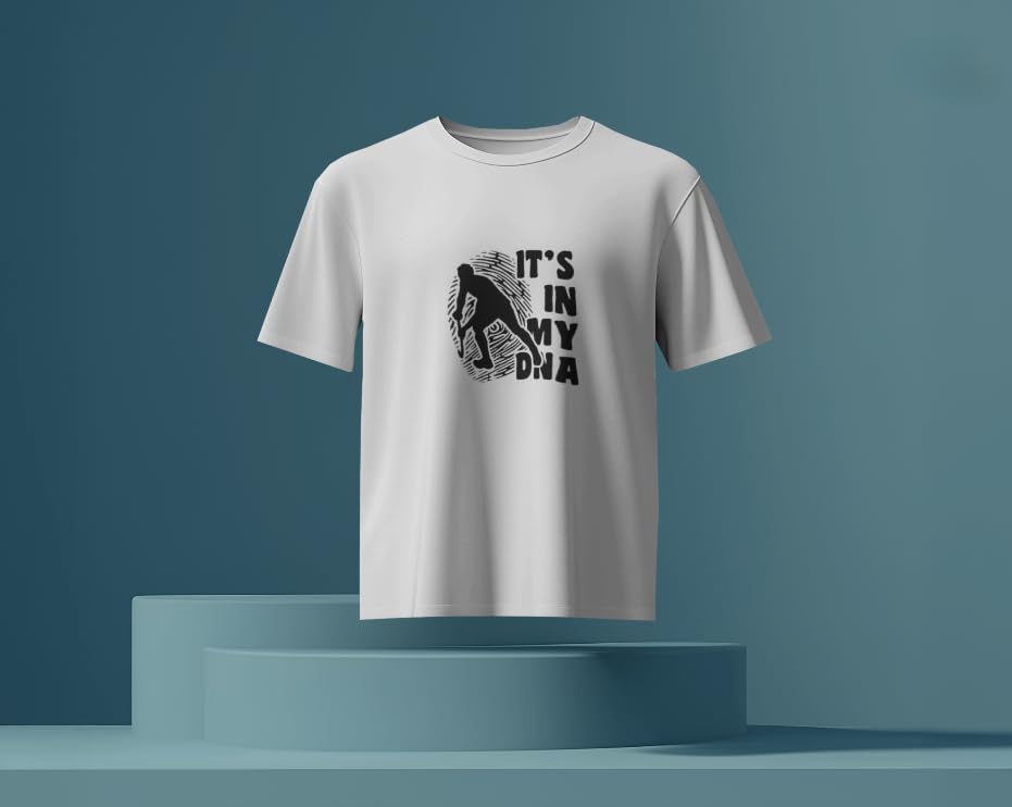 VASAL Unisex Hockey Sports T-Shirt | Breathable Dotted Fabric | Sweat Absorption | Gym & Training Wear | Soft & Durable (in, Alpha, M, Regular) White 1