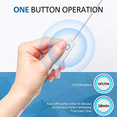 Renpho Teeth Whitening Kit - Led Light, 35% Carbamide Peroxide, (4) 4Ml Teeth Whitening Gel, (2) Trays, Non-Sensitive Fast Teeth Whitener Helps Remove Stains From Food Coffee Smoking Wines Soda #TOP3