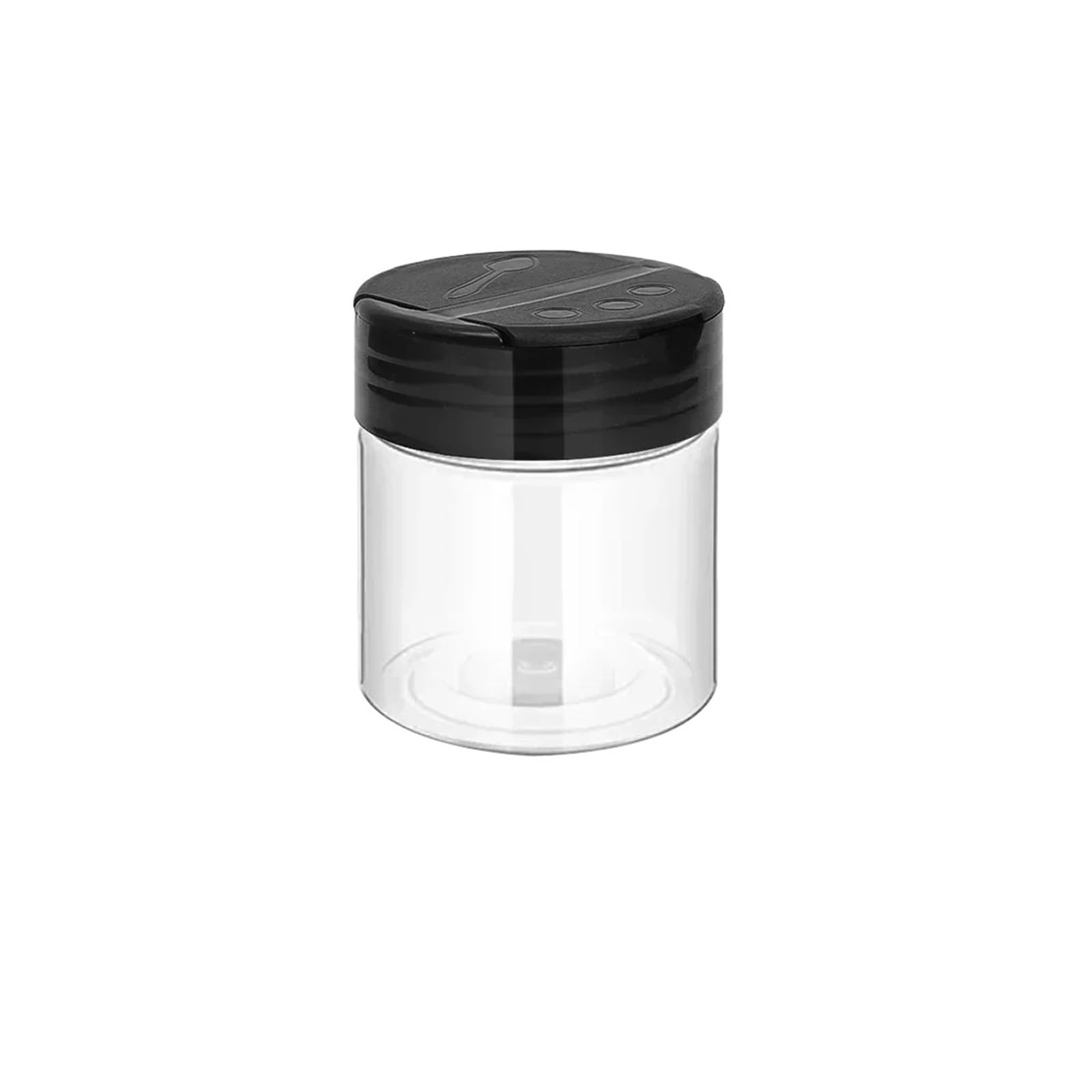 WZPTLKIBAD Transparent Spice Jars, Plastic Bottles With Shaker Lids