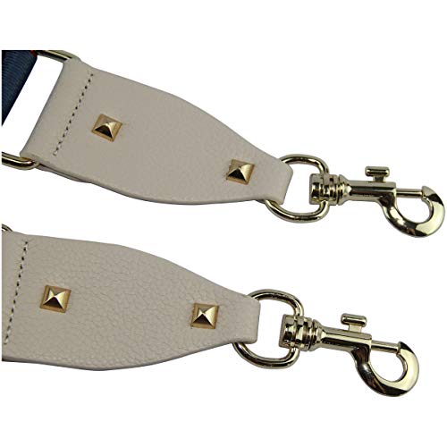 Image of Duwi Wide Purse Strap Multicolor Striped Guitar Style Strap Adjustable Canvas Crossbody Bag Strap