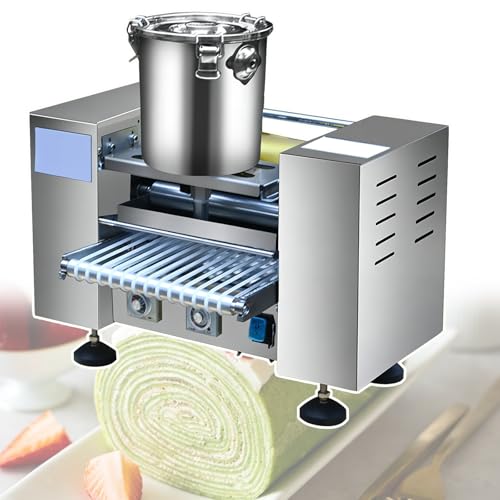 Máquina automática for hacer piel de huevo de mil capas, máquina for hacer crepes con control inteligente de temperatura, acero inoxidable fácil de limpiar, calentamiento uniforme for crepes(6in)