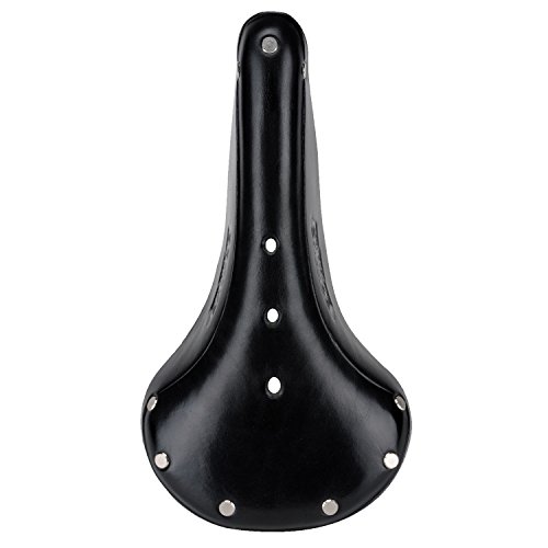 Brooks Saddles B17 Narrow Bicycle Saddle (Black Steel Rails, Black) - Thumbnail 5