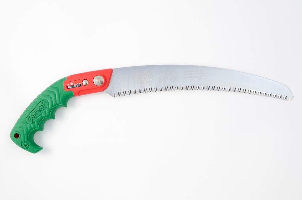 Samurai ICHIBAN GC-270-LH 10-1/2" (270mm) Curved Hand Saw + Carrying Case. Made in Japan
