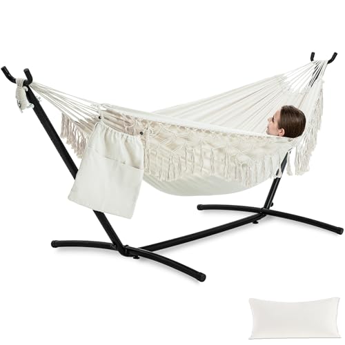 PNAEUT Handmade Tassel Hammocks, Double Hammock...