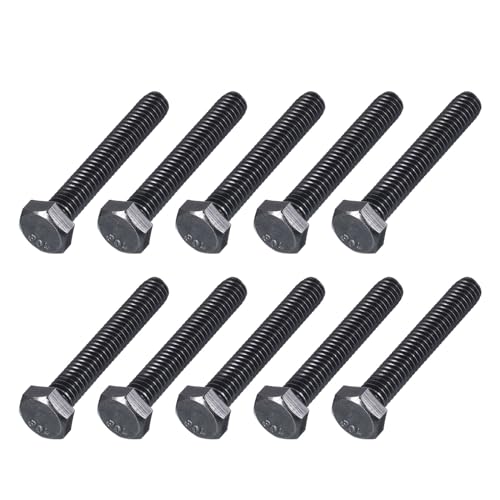 Image of METALLIXITY Hex Head Bolts (5 /16-18 x 2-1 /4 inch) 10Pcs, 304 Stainless Steel 18-8, Fully Threaded, External Hex Drive, Hex Head Screw Bolt, Black Oxide