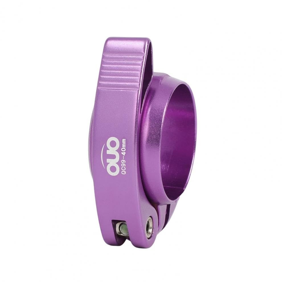 Abrazadera Sillin Abrazadera de asiento bicicleta aleación 40 mm/41 mm aluminio liberación rápida for montaña, MTB, BMX, accesorios for(Purple 40mm)