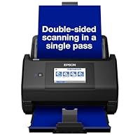 Epson WorkForce ES-580W Wi-Fi High-speed Auto Feed Colour Scanner with Touchscreen and OCR Software