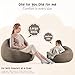Nobildonna Bean Bag Chair Cover (No Filler) for Kids and Adults,Beanbag Stuffed Animal Storage Without Filling Plush Toys Holder and Organizer Soft Premium Corduroy 200L (Light Brown)