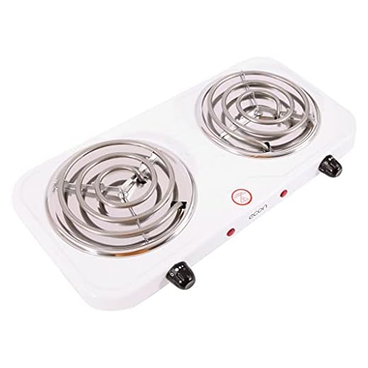 Fogão Elétrico Fogareiro Portátil de Mesa 2 Bocas CookTop 3 Cores 2000w 110V-127V (Branco)