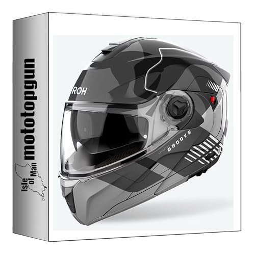 Casque modulable Airoh Specktre Groove gris moto taille XS specg16
