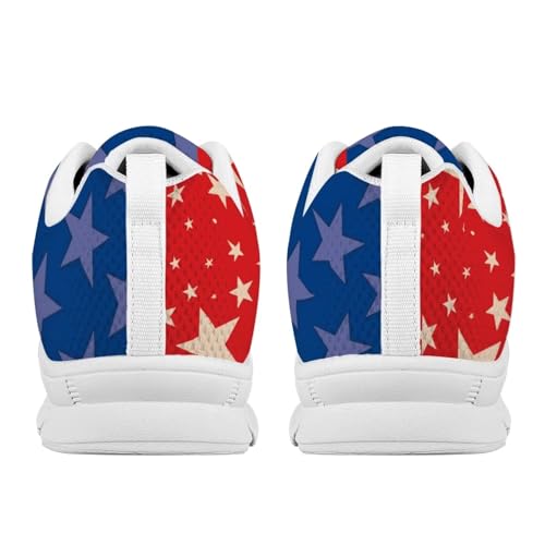 Image of GIFTPUZZ Mens Lace Up Athletic Trainers Running Sneakers Wedge Breathable Gym Lightweight Sports Tennis Shoes