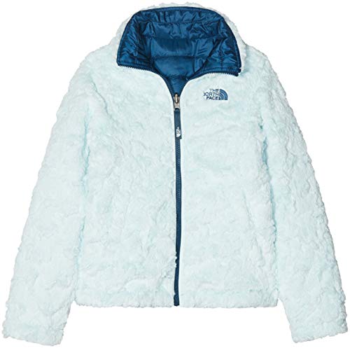 The North Face Girl's Reversible Mossbud Swirl Jacket - Blue Wing Teal & Origin Blue - Xs #TOP2
