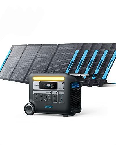 Anker 767 Solar Generator, 2048Wh GaNPrime PowerHouse with 5×200W Solar ...