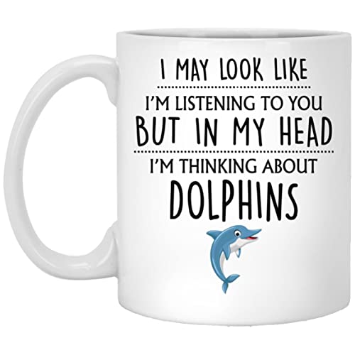 Q.PaddyShops Dolphin Gift, Dolphin Mug, Funny Dolphin Gifts, Dolphin Lover, Dolphin Gifts...