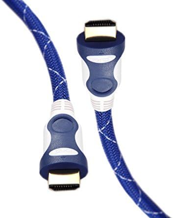 IBRA HDMI Cable 5ft - HDMI 2.0 (4K@60Hz) Ready - 28AWG Braided Cord -Gold Plated Connectors - Ethernet, Audio Return -Video 4K 2160p, HD 1080p, 3D - Xbox Playstation PS3 PS4 PC Apple TV Promo Range