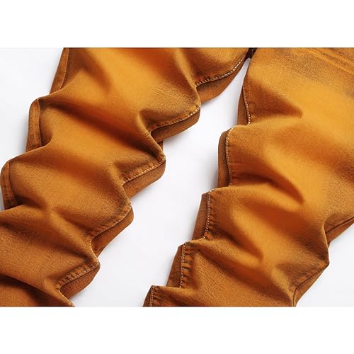 Men's Slim Fit Stretch Jean Blue Or Black Comfortable Soft Ripped Pants Demin3