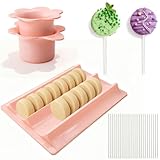 Complete Cake Pop Maker Kit with 100 Paper Sticks - Dual-Cavity Mold & Cutter Set for 1.75