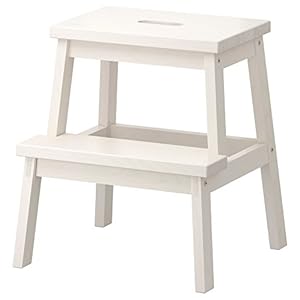 IKEA BEKVÄM Tritthocker Weiß 50 cm